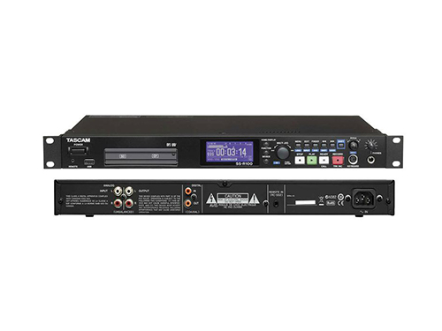 达斯冠 SS-R100 Tascam CF SD USB 会议室机架式固态录放机