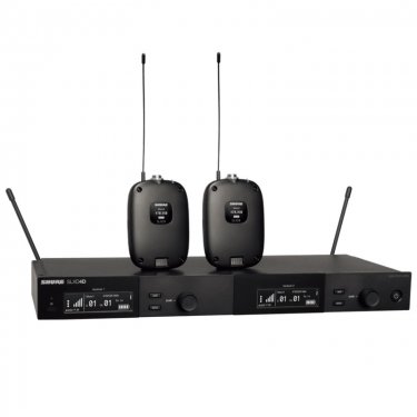 Shure SLXD14D 舒尔一拖二腰包无线话筒 无线领夹话筒