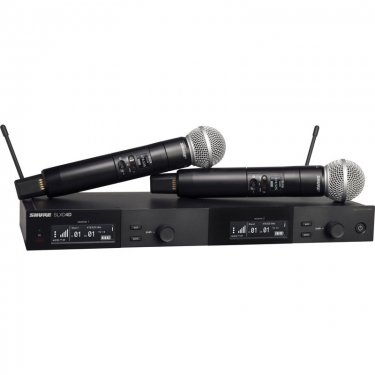 Shure SLXD24D/SM58 舒尔一拖二手持无线话筒 手持无线麦克风