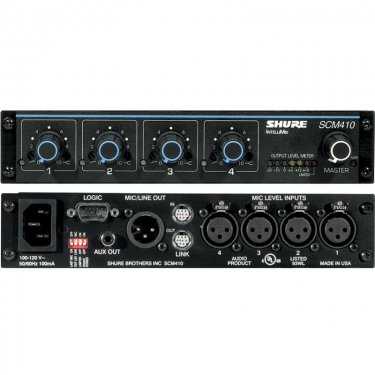 Shure SCM410 舒尔四通道自动混音器 自动混音台