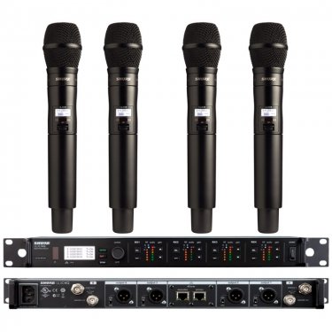 Shure ULXD24Q/KSM9 舒尔一拖四手持无线麦克风 四通道手持无线话筒