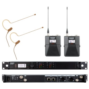 Shure ULXD14D/MX153 舒尔一拖二无线微型耳挂话筒