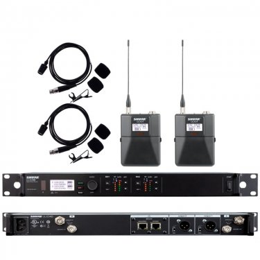 Shure ULXD14D/CVL 舒尔一拖二领夹无线麦克风 双通道领夹无线话筒