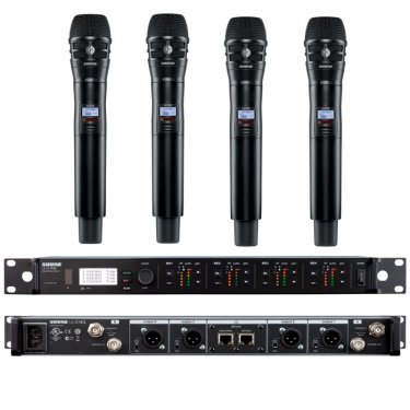 Shure ULXD24Q/KSM8 舒尔一拖四手持无线麦克风 四通道手持无线话筒