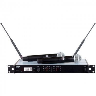 Shure ULXD24D/SM58 舒尔数字手持无线话筒 ULXD24/58心形动圈手持麦克风 一拖二无线手