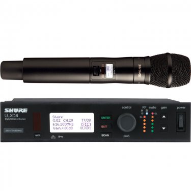 Shure ULXD24/KSM9 舒尔数字无线手持话筒 一拖一无线数字话筒 专业舞台话筒 讲师演