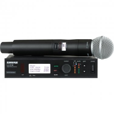 Shure ULXD24/SM58 舒尔一拖一数字无线话筒 无线手持话筒麦克风 专业舞台话筒