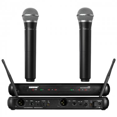 Shure SVX288/PG58 舒尔无线双手持话筒 KTV专用娱乐话筒