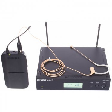 Shure BLX14R/MX153 舒尔无线全方位耳机麦克风 无线耳挂式话筒 单耳戴头戴式话筒