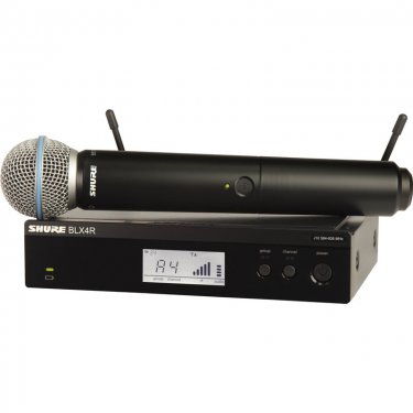 Shure BLX24R/BETA58A 舒尔无线手持麦克风 手持无线话筒 专业无线手持话筒（固定安