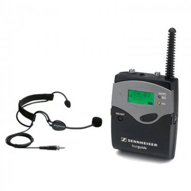 德国森海塞尔 SK2020-D/ME3Ⅱ Sennheiser头戴式腰包发射话筒数字导游/同声传译系统-声海创新经销