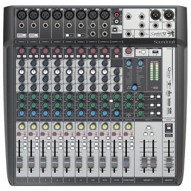 声艺,Signature 12 MTK,USB录音调音台,Soundcraft调音台,12路通道带效果调音台,声艺调音