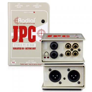 Radial,JPC,非平衡输入设备DI直插盒,有源DI盒,有源音频处理器,电脑直送DI盒,噪声滤