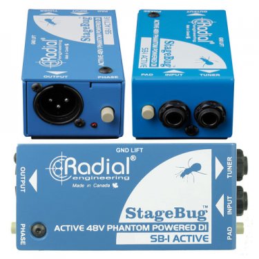 Radial,SB-1,现场电声乐器原声有源DI直插盒,有源DI盒,有源音频处理器,多媒体转接