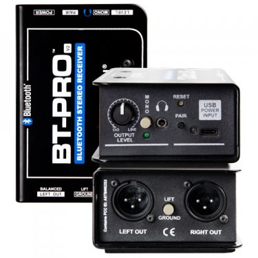 Radial,BT-Pro V2,立体声蓝牙直连盒,DI直插盒,有源DI盒,有源直接盒,多媒体转接盒,主