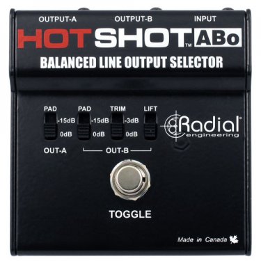 Radial,HotShot ABo,线路电平信号输出脚踏开关选择切换器DI直插盒,线路输出选择器