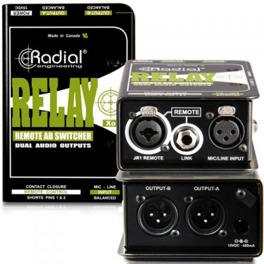 Radial,Relay Xo,A-B切换远程控制DI直插盒,线路输入选择器,有源输出切换器,切换器