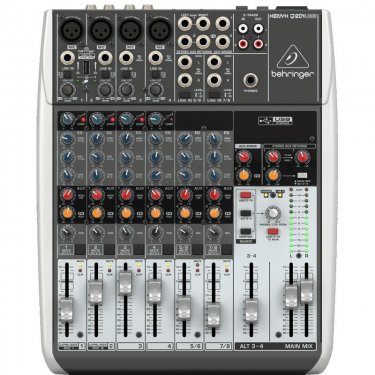 百灵达 Behringer Q502USB 模拟调音台 声卡调音台 5路调音台
