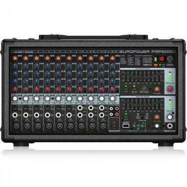 百灵达 Behringer PMP2000D 有源调音台 带功放调音台 模拟调音台 带效果调音台 会议调音台 扩声调音台