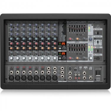 百灵达 Behringer PMP1680S 有源调音台 带功放调音台 模拟调音台 带效果调音台 会议