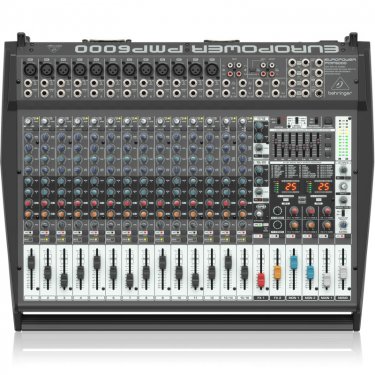 百灵达 Behringer PMP6000 有源调音台 带功放调音台 模拟调音台 带效果调音台 会议调音台 扩声调音台