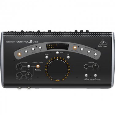 百灵达 Behringer CONTROL2USB 耳放 耳机放大器 内部对讲 话放 音频信号放大器 录音