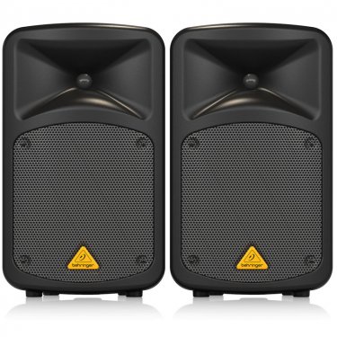 百灵达 Behringer EPS500MP3 8通道双8寸有源扬声器套装 便携式扩声系统 便携式多功