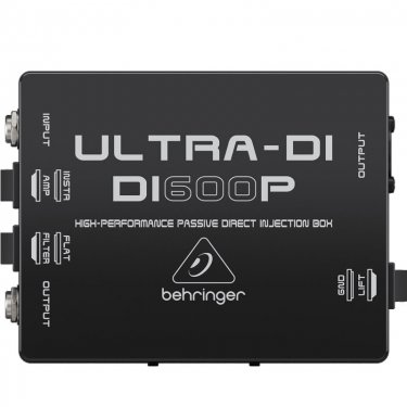 百灵达 Behringer DI600P DI盒 非平衡信号转平衡信号 多功能ID盒 消除音频噪声 隔离