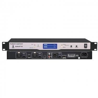 英旗 AVA-8710 全自动会议反馈抑制器（二进一出）,智能数字会议控制系统,防啸叫