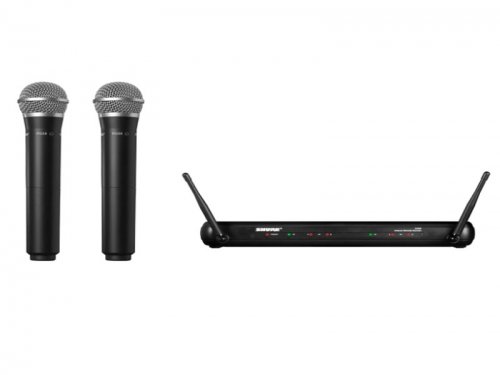 Shure 舒尔 SVX288/PG58 双人声手持无线话筒 一拖二无线话筒