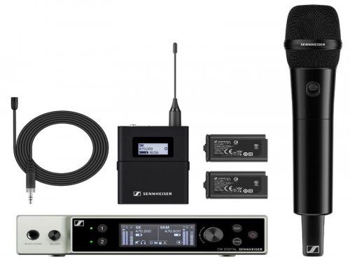 森海赛尔 EW-DX MKE2-835-S SET 一拖二无线麦克风 教学会议舞台演出直播无线话筒