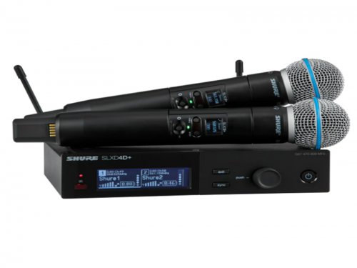 舒尔 SLXD24D+/B58 SHURE一拖二无线手持话筒麦克风  SLXD24D+/Beta58